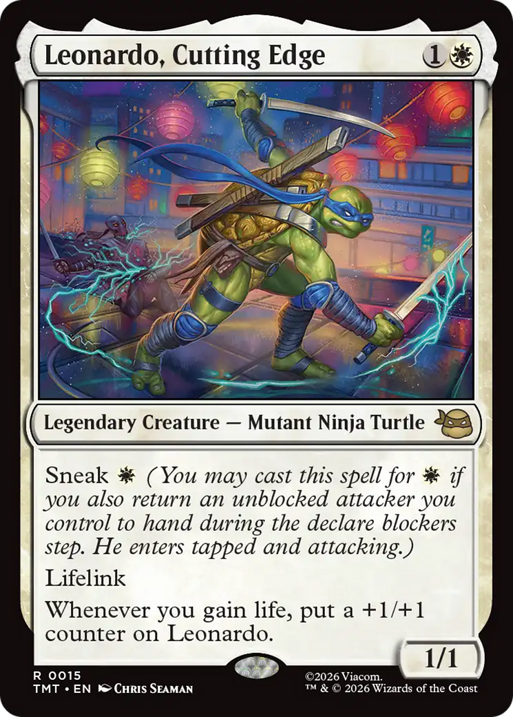 Leonardo, Cutting Edge [Teenage Mutant Ninja Turtles] MTG Single Magic: The Gathering | Red Claw Gaming
