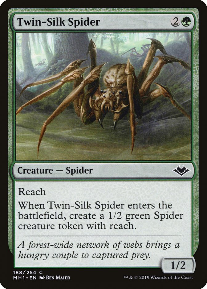 Twin-Silk Spider [Modern Horizons] MTG Single Magic: The Gathering    | Red Claw Gaming