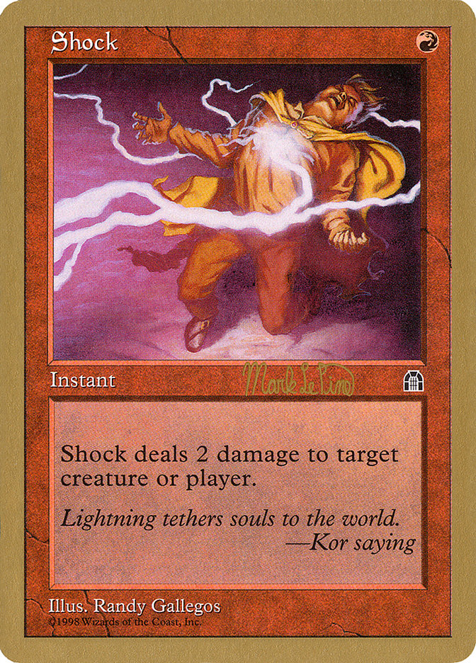 Shock (Mark Le Pine) [World Championship Decks 1999] MTG Single Magic: The Gathering | Red Claw Gaming