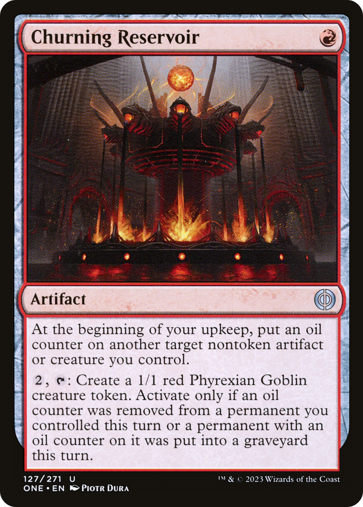 Churning Reservoir [Phyrexia: All Will Be One] MTG Single Magic: The Gathering | Red Claw Gaming