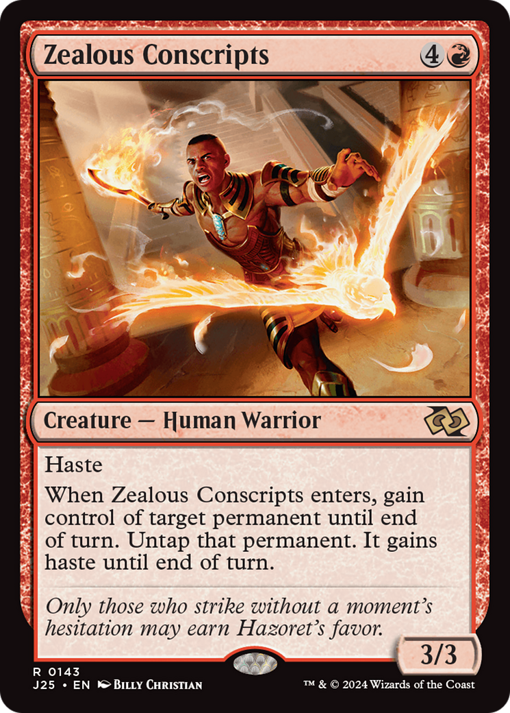 Zealous Conscripts [Foundations Jumpstart] MTG Single Magic: The Gathering | Red Claw Gaming