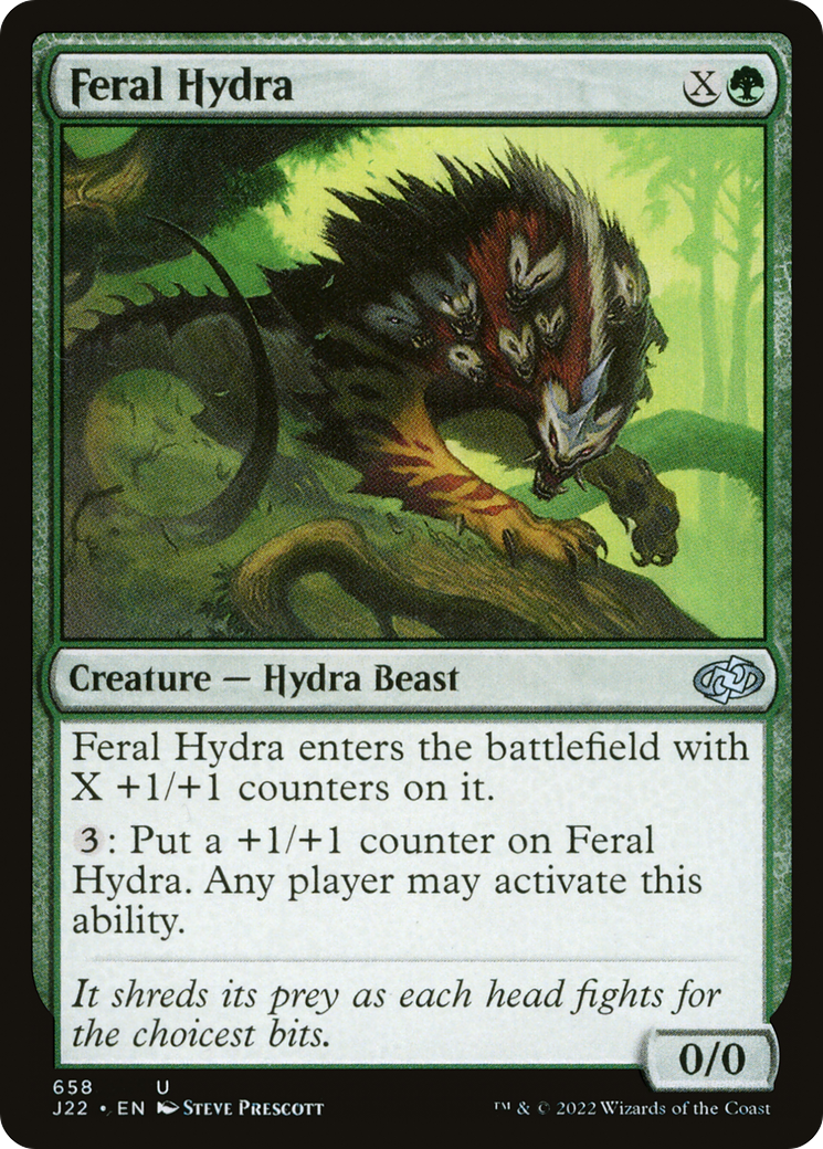 Feral Hydra [Jumpstart 2022] MTG Single Magic: The Gathering | Red Claw Gaming