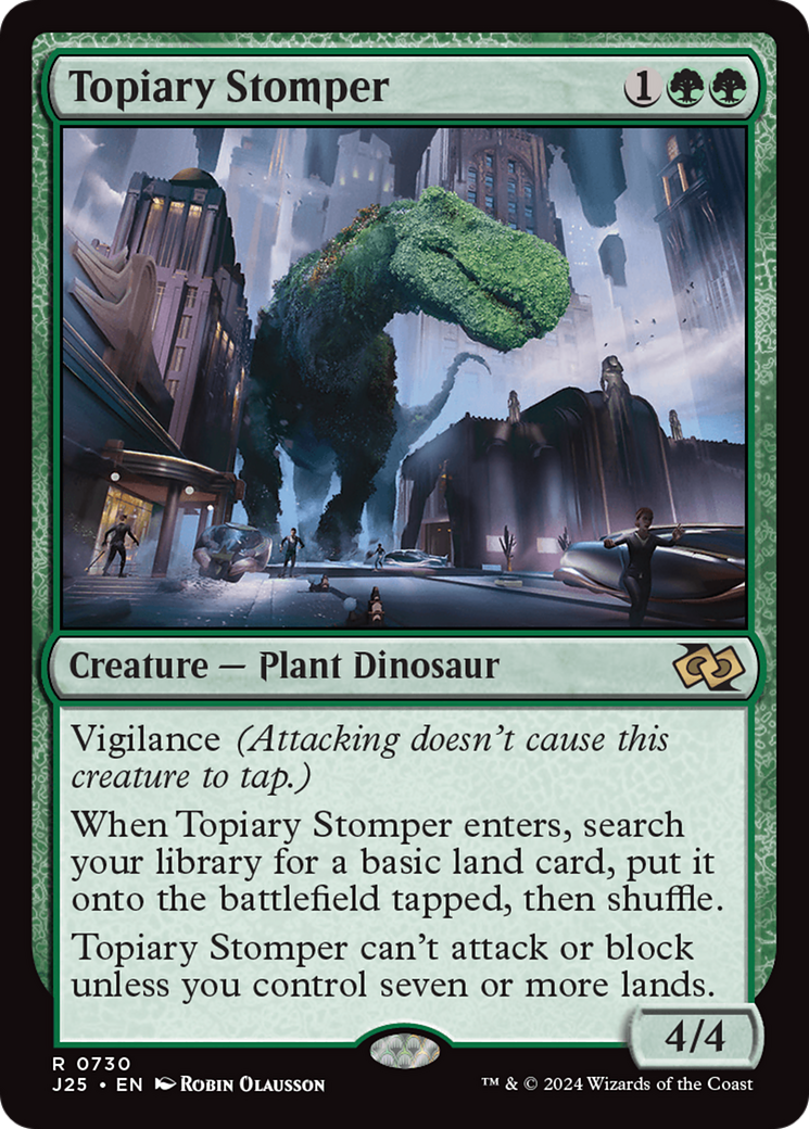 Topiary Stomper [Foundations Jumpstart] MTG Single Magic: The Gathering | Red Claw Gaming