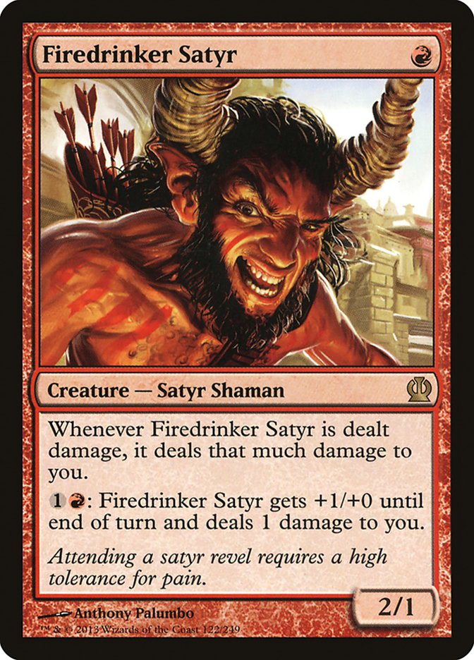 Firedrinker Satyr [Theros] MTG Single Magic: The Gathering | Red Claw Gaming