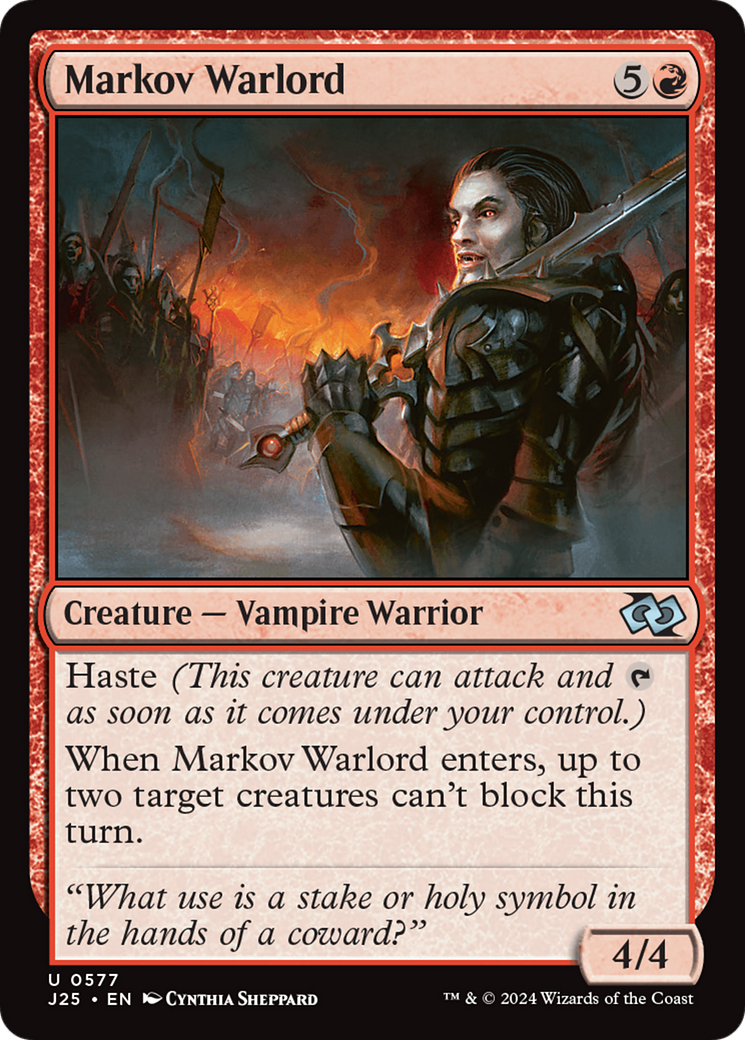 Markov Warlord [Foundations Jumpstart] MTG Single Magic: The Gathering | Red Claw Gaming