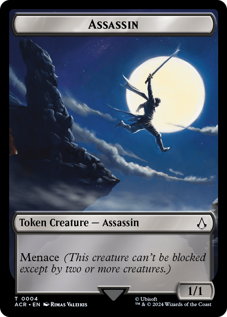 Assassin // Emblem - The Capitoline Triad Double-Sided Token [Assassin's Creed Tokens] MTG Single Magic: The Gathering | Red Claw Gaming