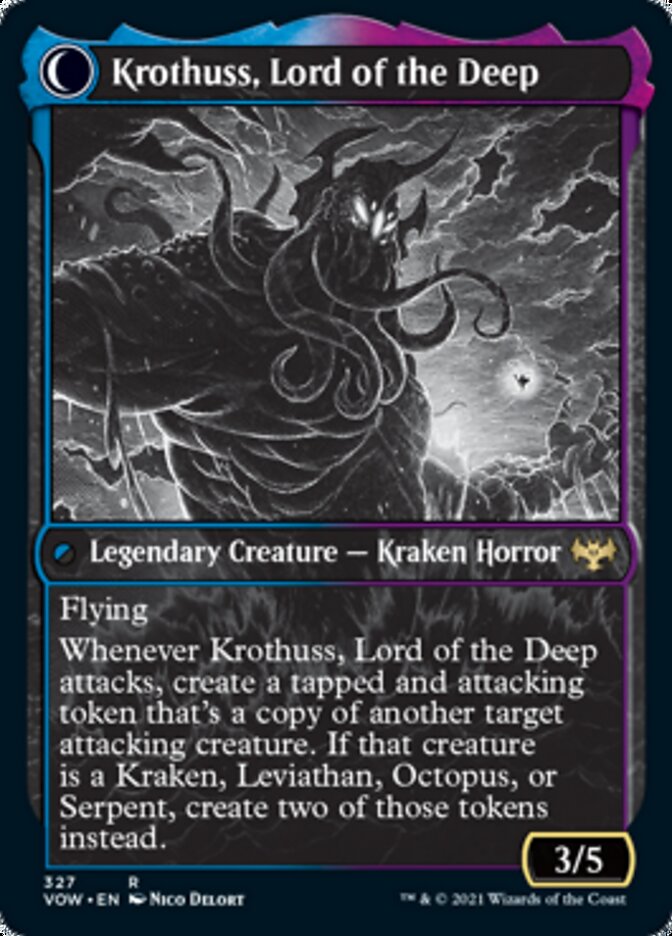 Runo Stromkirk // Krothuss, Lord of the Deep (Showcase Eternal Night) [Innistrad: Crimson Vow] MTG Single Magic: The Gathering | Red Claw Gaming