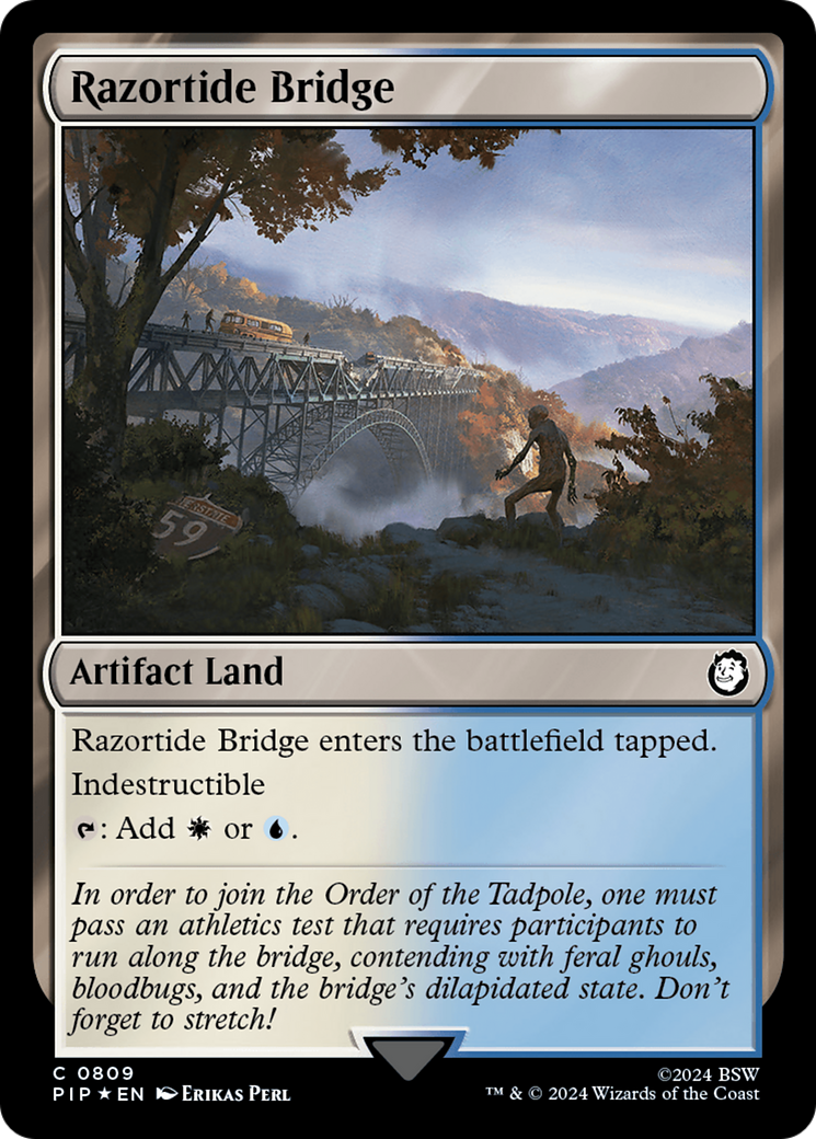 Razortide Bridge (Surge Foil) [Fallout] MTG Single Magic: The Gathering    | Red Claw Gaming