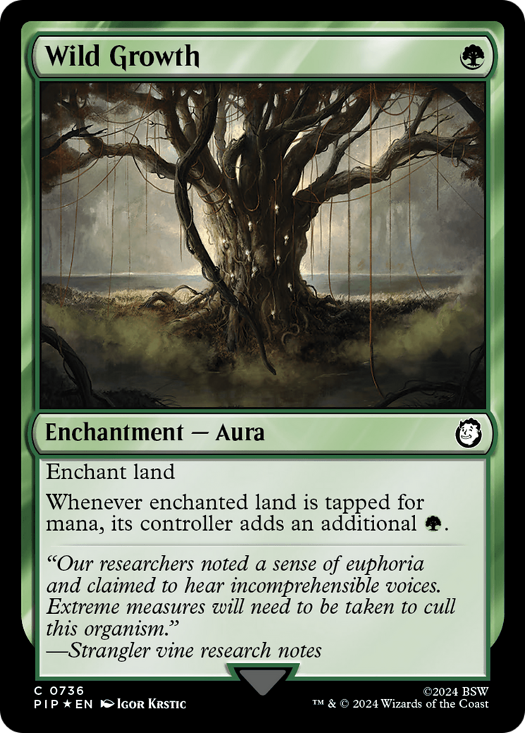 Wild Growth (Surge Foil) [Fallout] MTG Single Magic: The Gathering | Red Claw Gaming