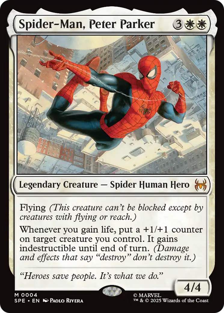 Spider-Man, Peter Parker [Marvel's Spider-Man: Eternal-Legal] MTG Single Magic: The Gathering | Red Claw Gaming