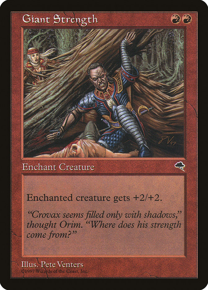 Giant Strength [Tempest] MTG Single Magic: The Gathering | Red Claw Gaming