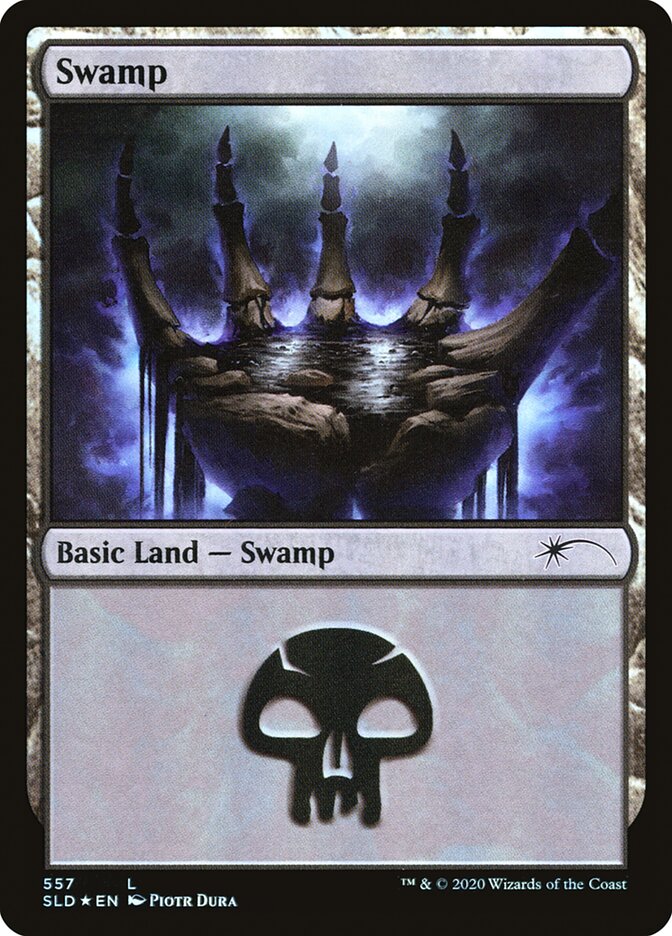 Swamp (Discarding) (557) [Secret Lair Drop Promos] MTG Single Magic: The Gathering | Red Claw Gaming