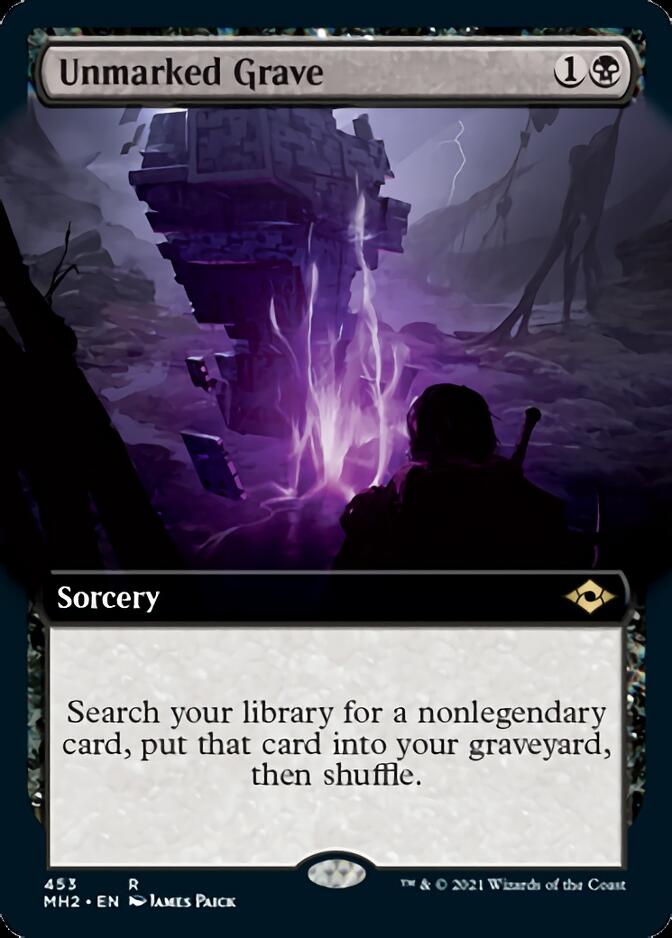 Unmarked Grave (Extended Art) [Modern Horizons 2] MTG Single Magic: The Gathering | Red Claw Gaming