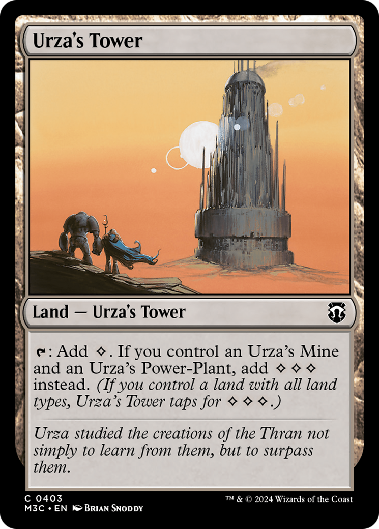 Urza's Tower (Ripple Foil) [Modern Horizons 3 Commander] MTG Single Magic: The Gathering | Red Claw Gaming