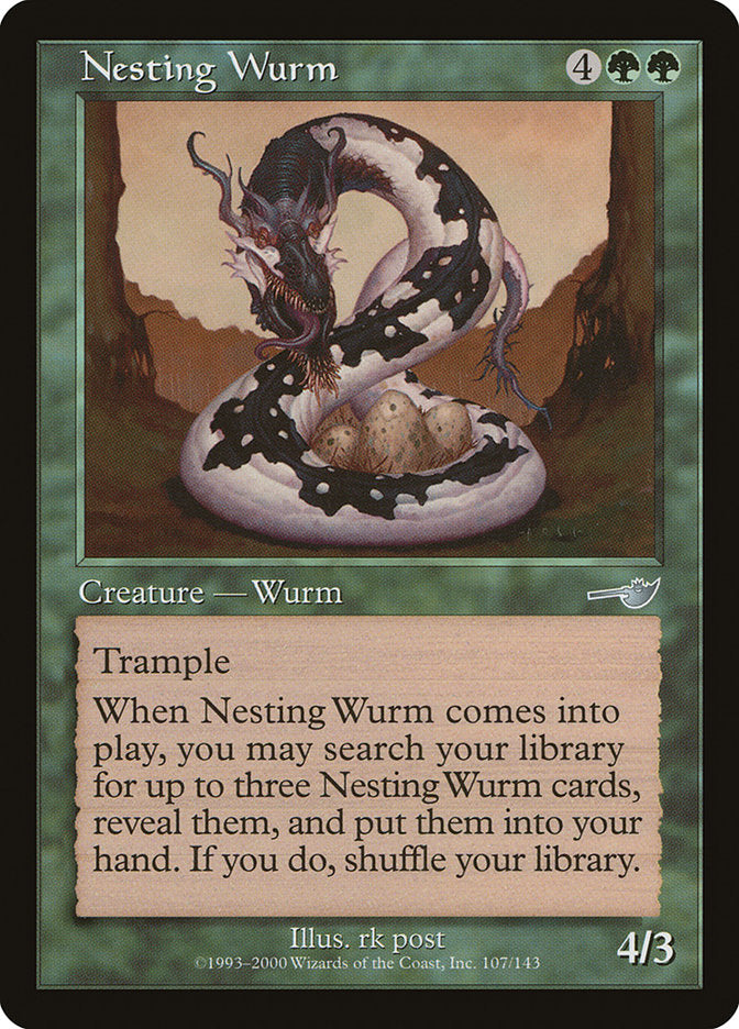 Nesting Wurm [Nemesis] MTG Single Magic: The Gathering | Red Claw Gaming