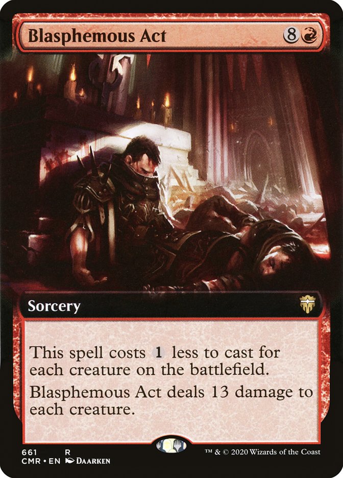Blasphemous Act (Extended Art) [Commander Legends] MTG Single Magic: The Gathering | Red Claw Gaming