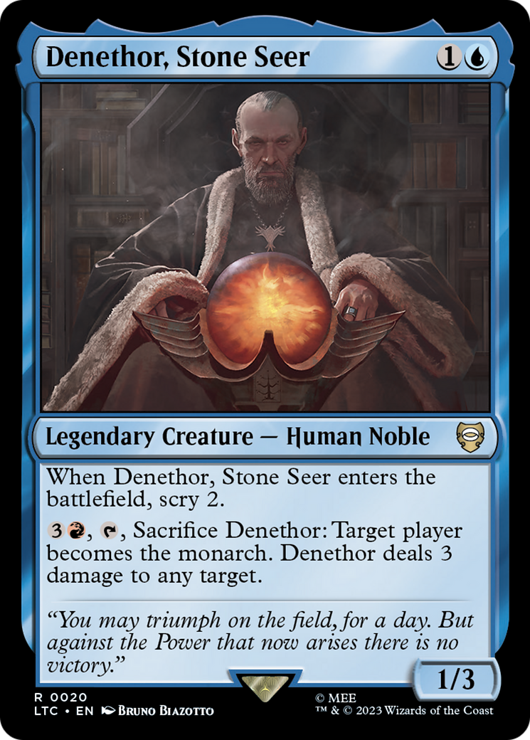 Denethor, Stone Seer [The Lord of the Rings: Tales of Middle-Earth Commander] MTG Single Magic: The Gathering | Red Claw Gaming