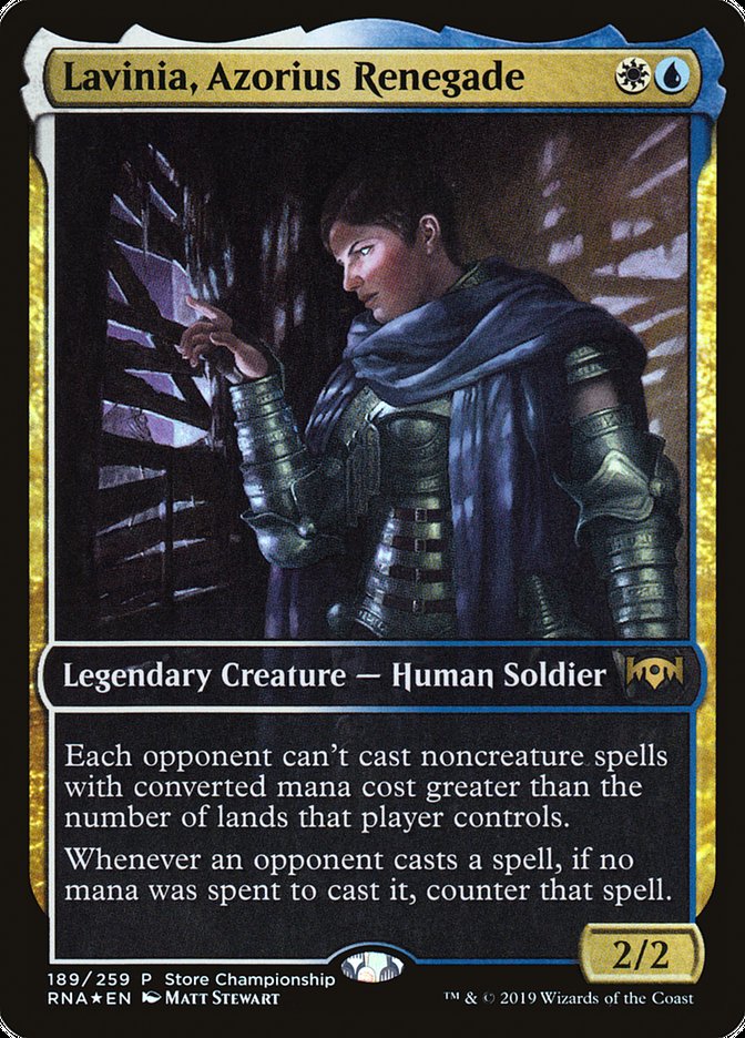 Lavinia, Azorius Renegade (Store Championship) (Full Art) [Ravnica Allegiance Promos] MTG Single Magic: The Gathering | Red Claw Gaming