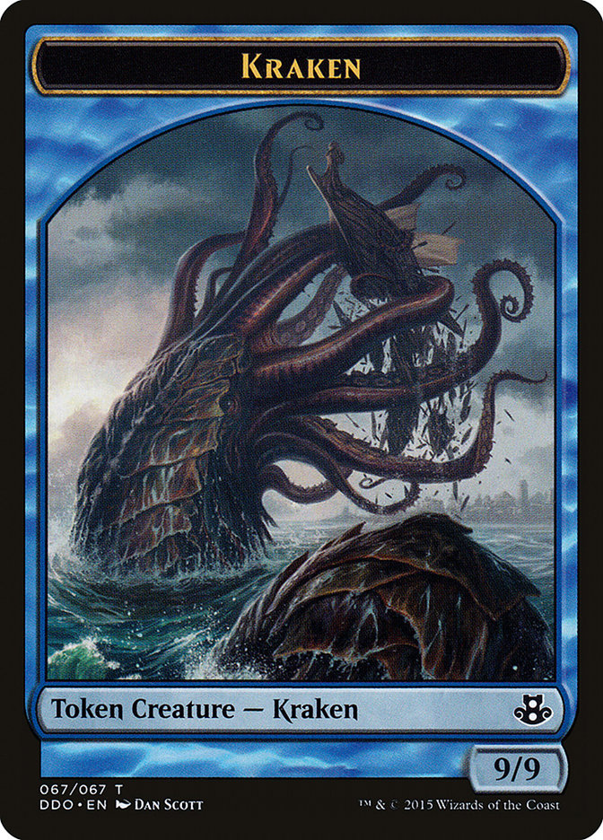 Kraken Token [Duel Decks: Elspeth vs. Kiora] MTG Single Magic: The Gathering    | Red Claw Gaming