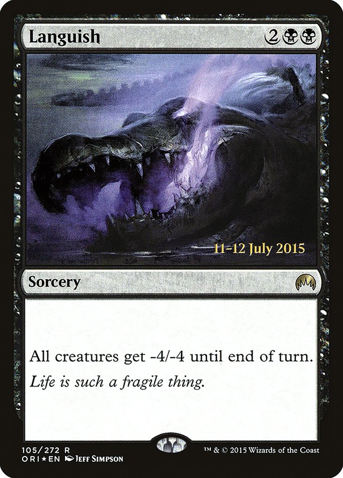 Languish [Magic Origins Prerelease Promos] MTG Single Magic: The Gathering | Red Claw Gaming