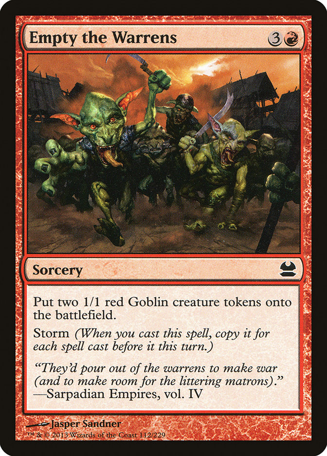 Empty the Warrens [Modern Masters] MTG Single Magic: The Gathering | Red Claw Gaming