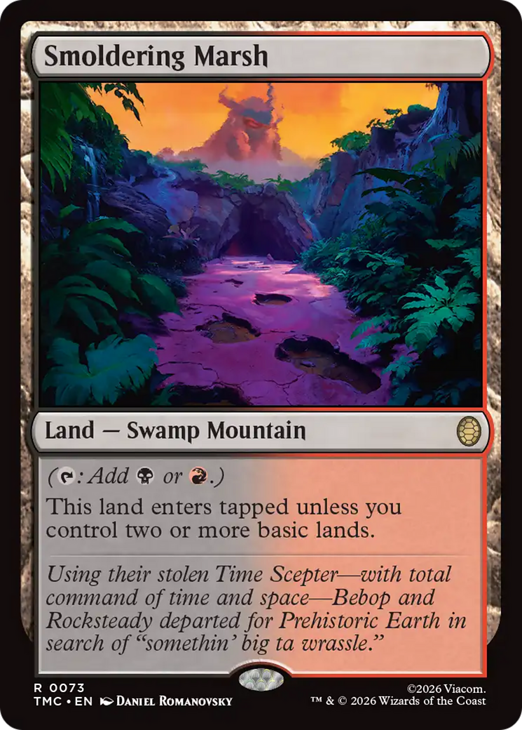 Smoldering Marsh [Teenage Mutant Ninja Turtles Commander] MTG Single Magic: The Gathering | Red Claw Gaming