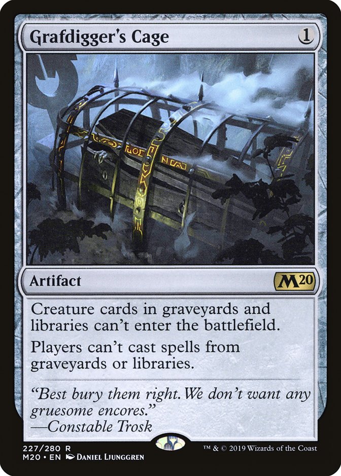 Grafdigger's Cage [Core Set 2020] MTG Single Magic: The Gathering | Red Claw Gaming