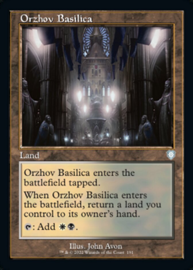 Orzhov Basilica (Retro) [The Brothers' War Commander] MTG Single Magic: The Gathering | Red Claw Gaming