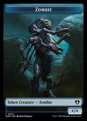 Human Soldier // Zombie (0013) Double-Sided Token [Commander Masters Tokens] MTG Single Magic: The Gathering    | Red Claw Gaming