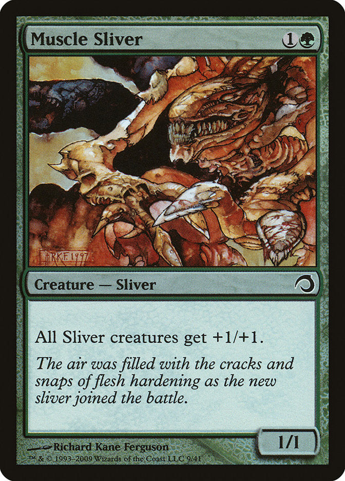 Muscle Sliver [Premium Deck Series: Slivers] MTG Single Magic: The Gathering | Red Claw Gaming