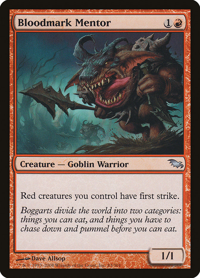 Bloodmark Mentor [Shadowmoor] MTG Single Magic: The Gathering | Red Claw Gaming