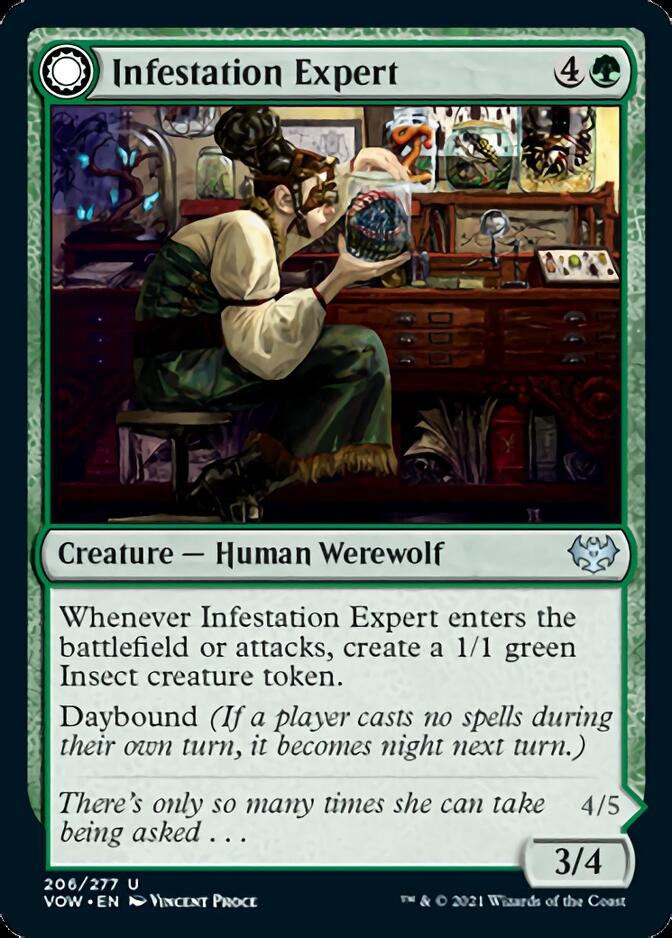 Infestation Expert // Infested Werewolf [Innistrad: Crimson Vow] MTG Single Magic: The Gathering | Red Claw Gaming