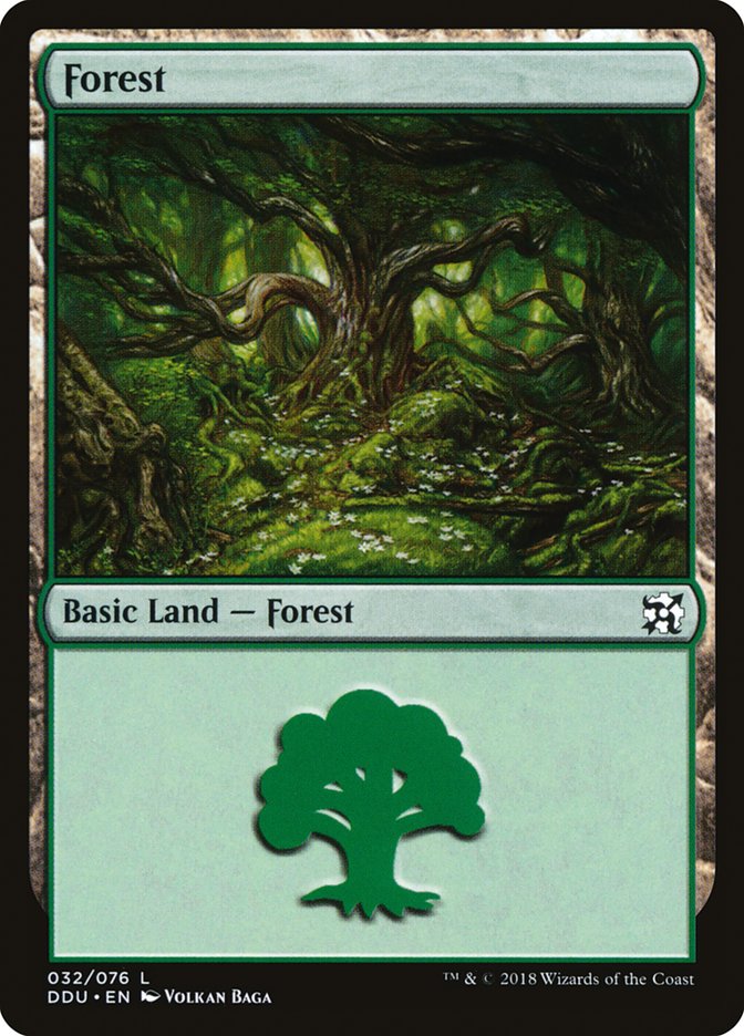 Forest (32) [Duel Decks: Elves vs. Inventors] MTG Single Magic: The Gathering | Red Claw Gaming