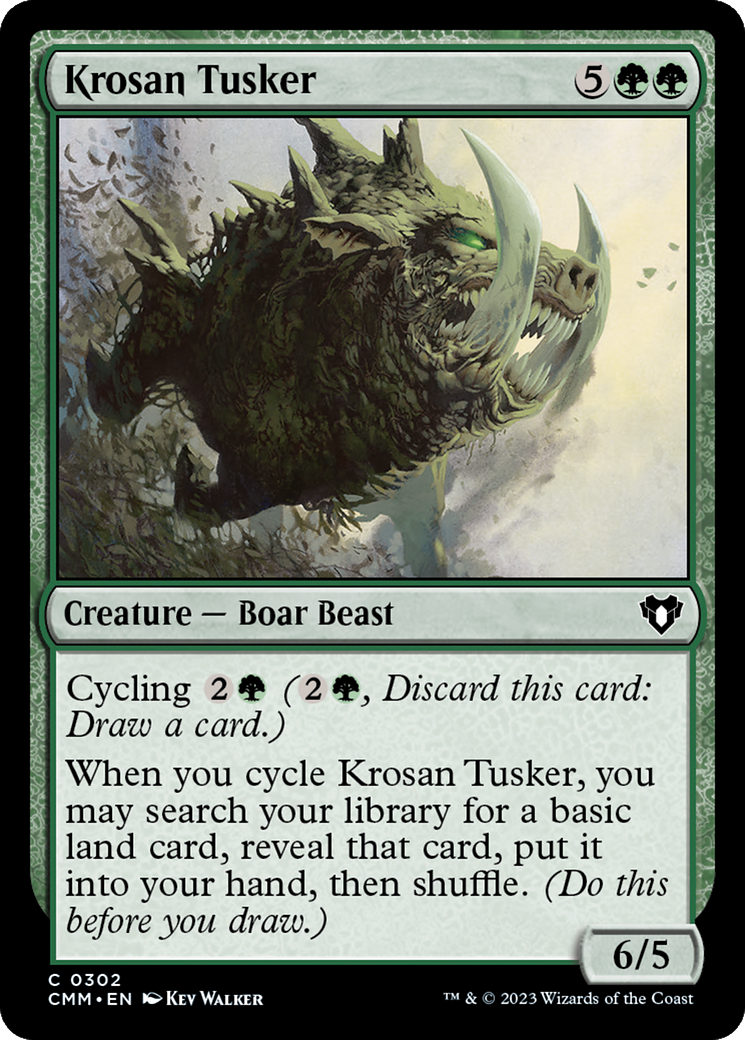 Krosan Tusker [Commander Masters] MTG Single Magic: The Gathering | Red Claw Gaming