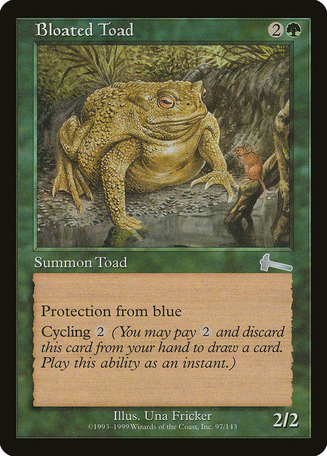 Bloated Toad [Urza's Legacy] MTG Single Magic: The Gathering | Red Claw Gaming