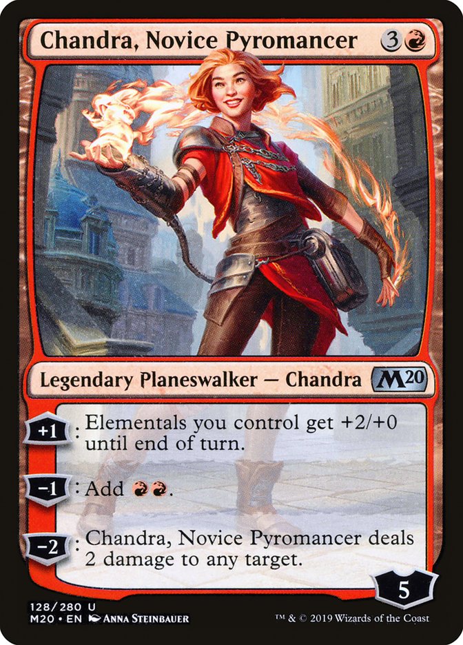 Chandra, Novice Pyromancer [Core Set 2020] MTG Single Magic: The Gathering | Red Claw Gaming