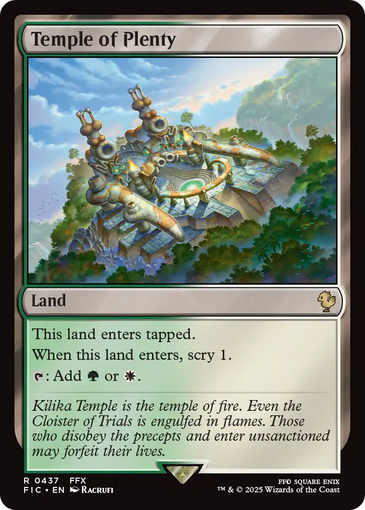 Temple of Plenty [FINAL FANTASY Commander] MTG Single Magic: The Gathering | Red Claw Gaming