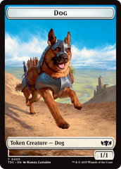 Dog // Goblin Double-Sided Token [Tarkir: Dragonstorm Commander Tokens] MTG Single Magic: The Gathering | Red Claw Gaming