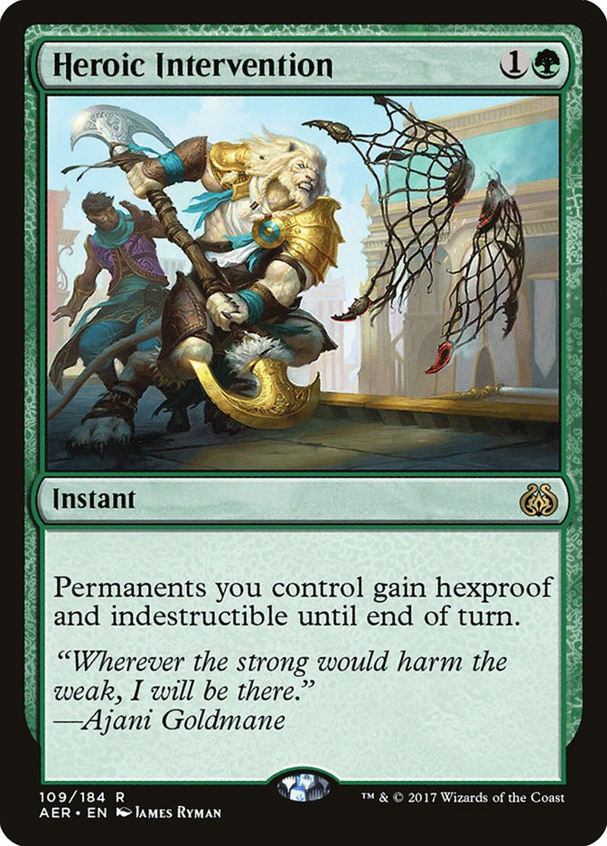 Heroic Intervention [Aether Revolt] MTG Single Magic: The Gathering | Red Claw Gaming