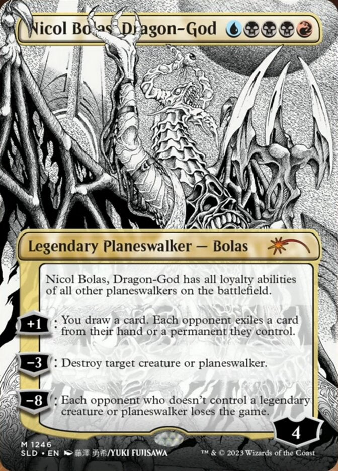Nicol Bolas, Dragon-God (Borderless) [Secret Lair Drop Series] MTG Single Magic: The Gathering | Red Claw Gaming