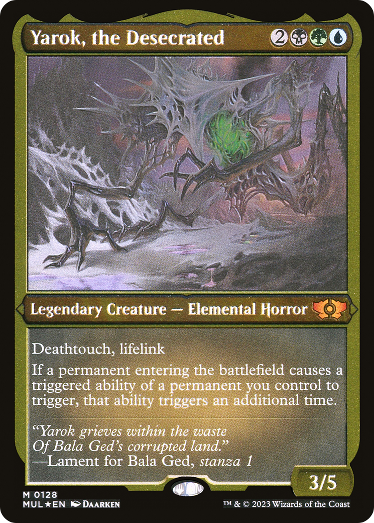 Yarok, the Desecrated (Foil Etched) [Multiverse Legends] MTG Single Magic: The Gathering | Red Claw Gaming