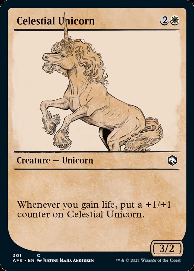 Celestial Unicorn (Showcase) [Dungeons & Dragons: Adventures in the Forgotten Realms] MTG Single Magic: The Gathering | Red Claw Gaming