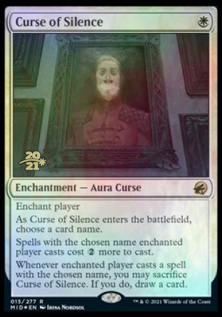 Curse of Silence [Innistrad: Midnight Hunt Prerelease Promos] MTG Single Magic: The Gathering | Red Claw Gaming