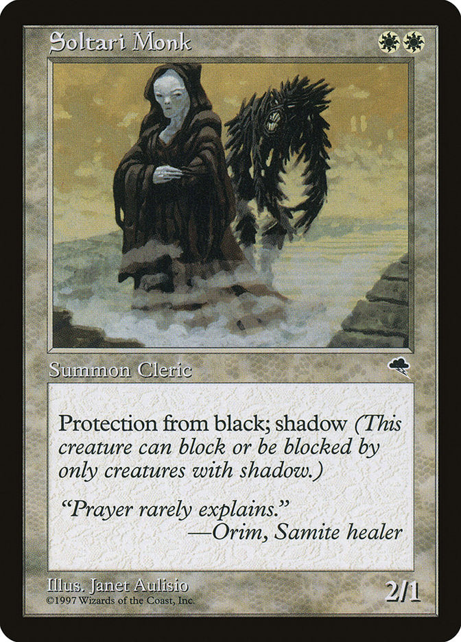 Soltari Monk [Tempest] MTG Single Magic: The Gathering | Red Claw Gaming