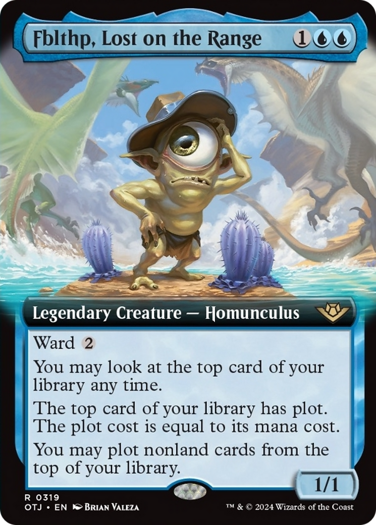 Fblthp, Lost on the Range (Extended Art) [Outlaws of Thunder Junction] MTG Single Magic: The Gathering    | Red Claw Gaming
