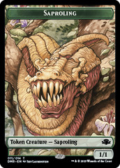 Goblin // Saproling Double-Sided Token [Dominaria Remastered Tokens] MTG Single Magic: The Gathering | Red Claw Gaming
