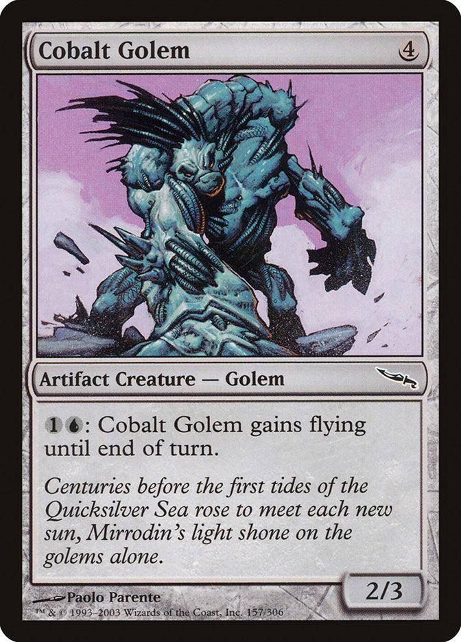 Cobalt Golem [Mirrodin] MTG Single Magic: The Gathering | Red Claw Gaming