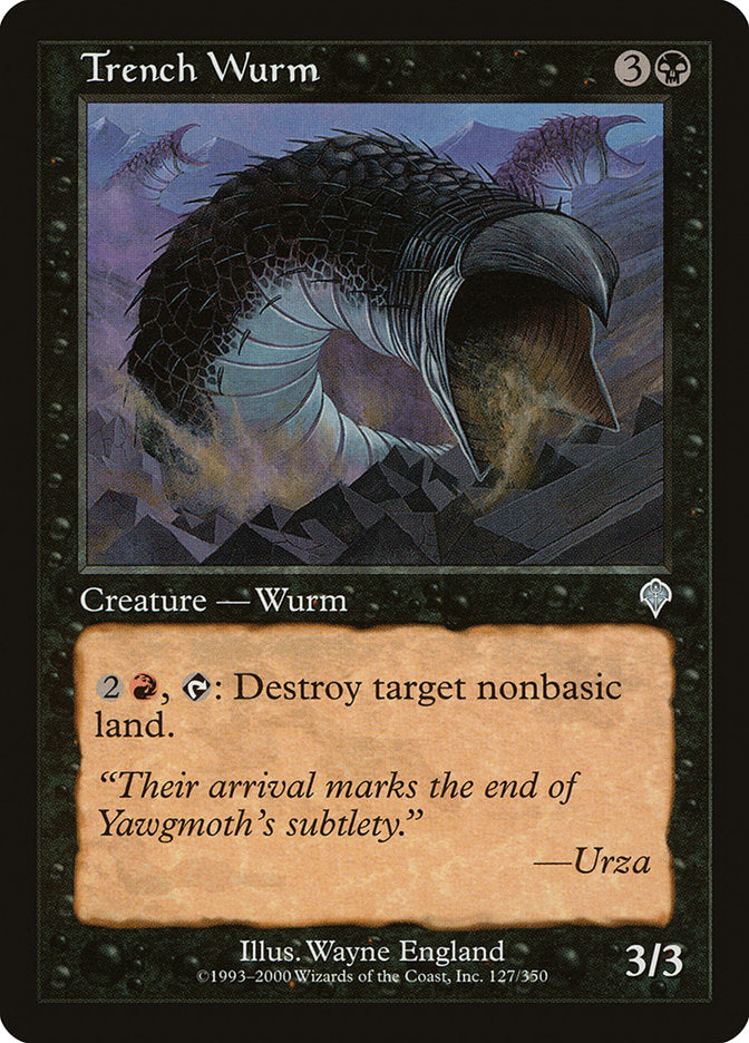 Trench Wurm [Invasion] MTG Single Magic: The Gathering | Red Claw Gaming