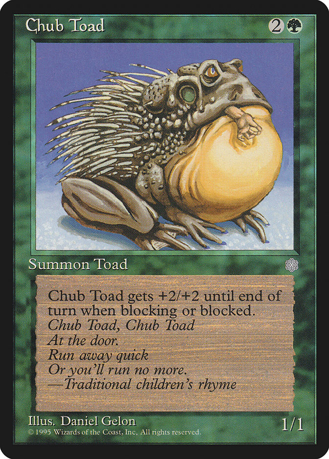 Chub Toad [Ice Age] MTG Single Magic: The Gathering | Red Claw Gaming