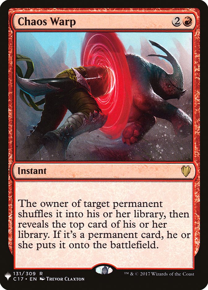 Chaos Warp (C17) [The List] MTG Single Magic: The Gathering | Red Claw Gaming